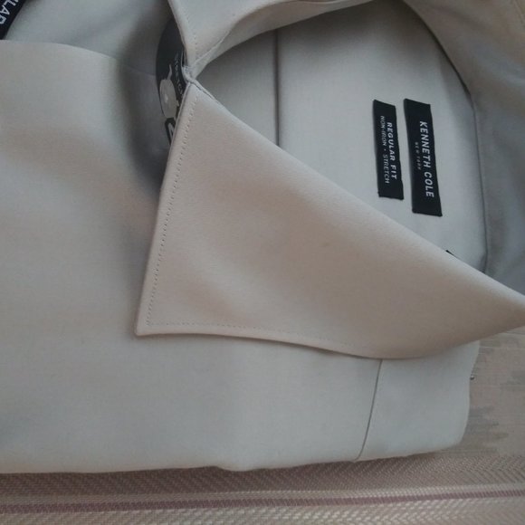 Kenneth Cole  New York Men's Dress Shirt Non-Iron - Picture 8 of 9